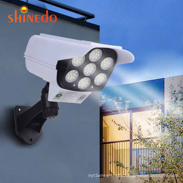 Outdoor Solar Motion Sensor Security LED Induction Wall Light Simulation Camera Light For Garden Driveway